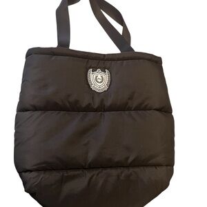 Victoria Secret Black Quilted Tote Bag with Logo perfect conditions.